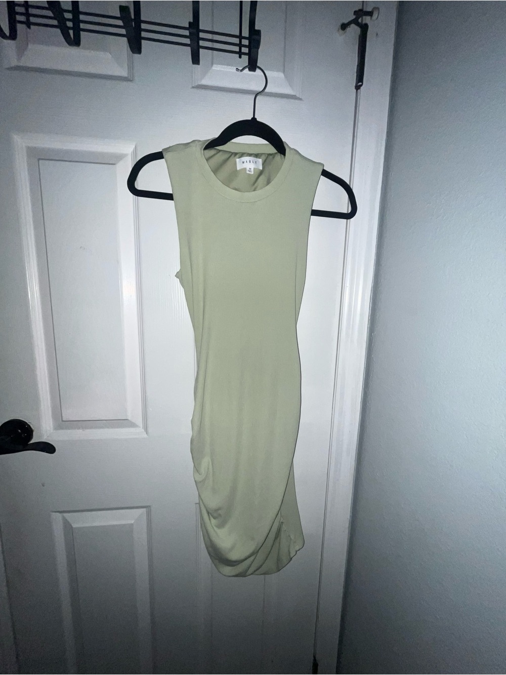Sleeveless Sage Green Midi Dress by Mable
